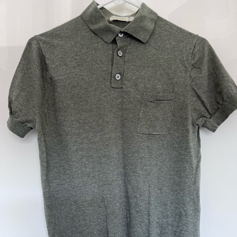 Suitsupply Light Polo Shirt Gray